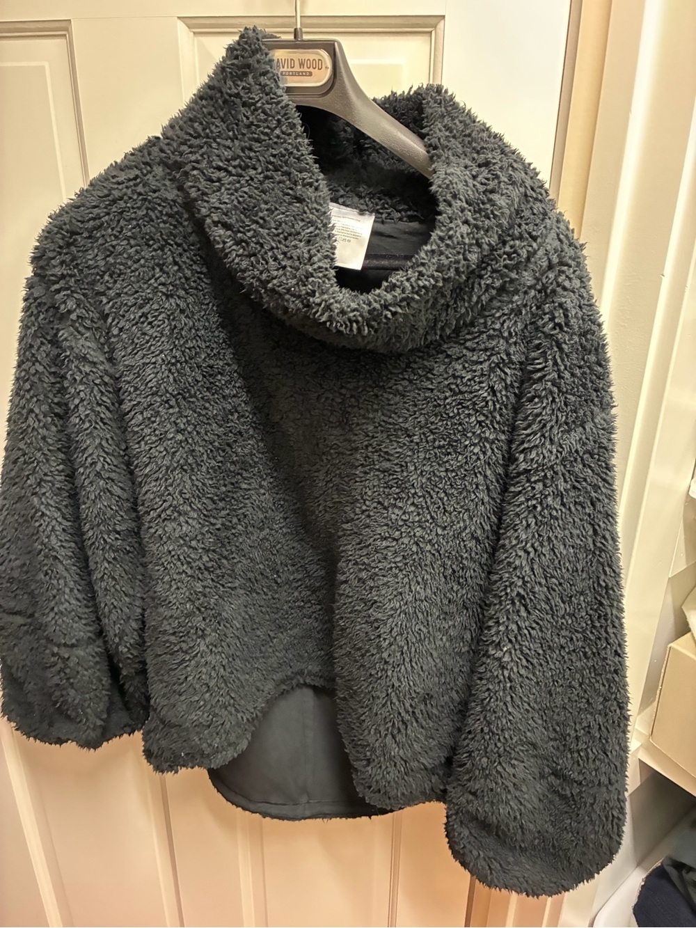 lululemon athletica Black Plush Sherpa Funnel Neck Jacket